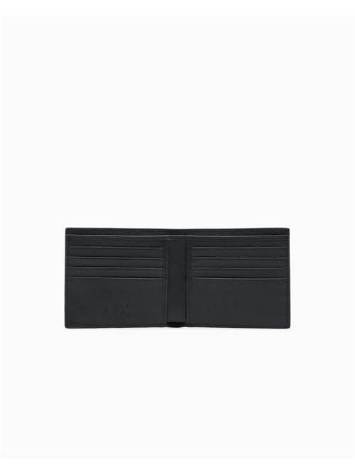 Portafoglio bifold in pelle con motivo goffrato ARMANI EXCHANGE | XM000168AF27287/UC001